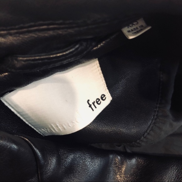 Aritzia Wilfred Free Leather Biker Jacket XXS NWOT - Picture 5 of 8